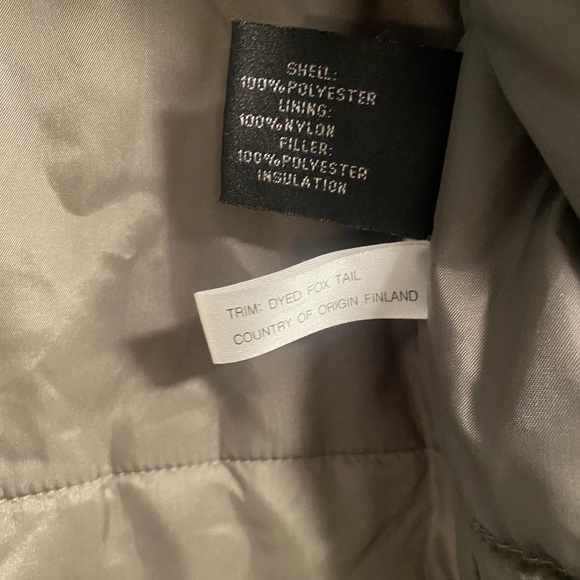 Forecaster Sport Genuine Fox Tail Fur Trim Coat MP Brown/Mauve Zip Outdoor Gorp - Picture 4 of 11